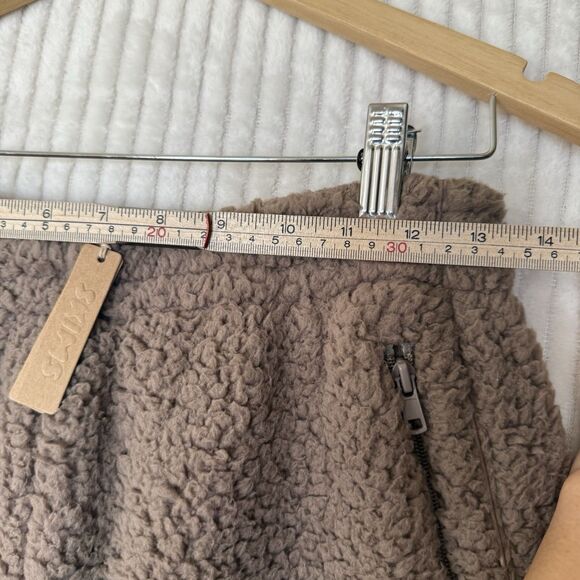 NWT SKIMS Sherpa Teddy Joggers in Dessert (brown) Women’s Size S - Picture 3 of 12